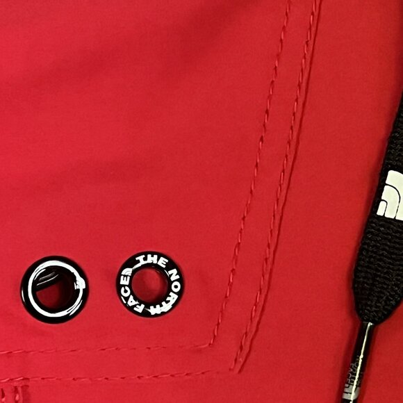 The North Face Board Shorts Swim Trunks Side Pocket Red and Black Men 38 - Picture 16 of 16